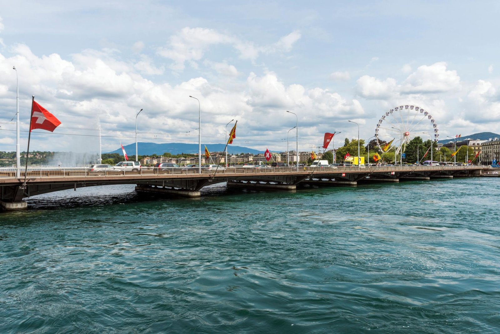 Création site web Genève - Jet d’eau et pont du Mont-Blanc